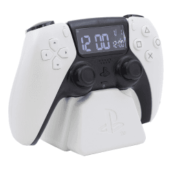 PlayStation PS5 Controller Wecker - Offiziell lizenziertes Sony-Merchandise, digitales weißes Uhrwerk mit Datum, Geschenkaccessoire für Gamer, Schlafzimmerdeko, White Weiss/Opulenter Garten Angebot bei HelloDeals