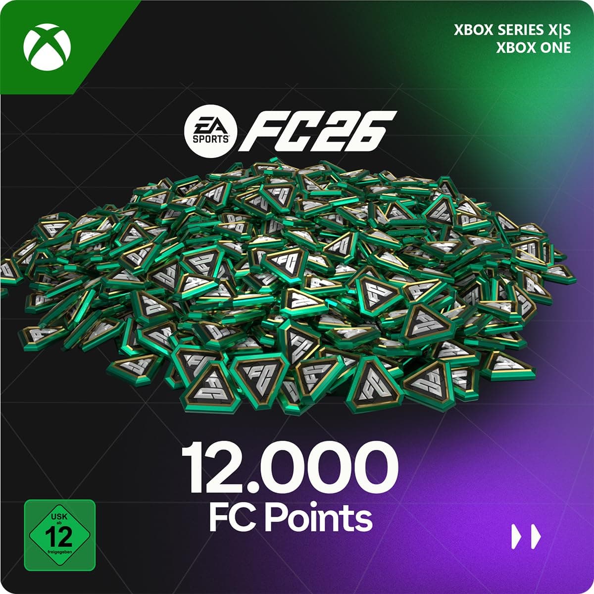 EA SPORTS FC 26 - FC POINTS 12000 Points | Xbox Series X|S - Download Code Xbox One & SX - download code 12000 FUT Points Angebot bei HelloDeals
