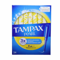 Tampax Pearl Regular Tampons mit Applikator, 24 Stück 24 Stück (1er Pack) Single Angebot bei HelloDeals