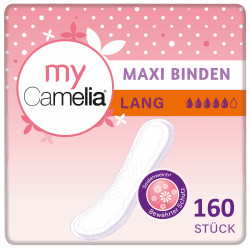 Camelia Maxi Binden Lang, 16 x 10 (160 Stück) New Version Angebot bei HelloDeals