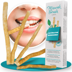 Miswak Brush - Natürliches Zahnputzholz für strahlend Weiße Zähne - Vegan und Umweltfreundlich - 5er Pack Angebot bei HelloDeals
