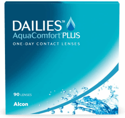DAILIES AquaComfort Plus 1-Tages-Kontaktlinsen, 90 Stück, BC 8.7 mm, DIA 14.0 mm, -2.25 Dioptrien Angebot bei HelloDeals