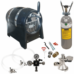 Zapfanlage Bierfass 60l/h Komplettset 2kg Co² Uhr Schläuche Keg Hahn Reinigungsset Angebot bei HelloDeals