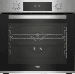 Beko BBSM12340X Einbau-Backofen-Set, zwei autarke Geräte: Induktionskochfeld mit 4 Kochzonen, Backofen mit 8 Heizarten, 72 l Garraum-Volumen, Kindersicherung, Sensortasten, Schwarz/Edelstahl Angebot bei HelloDeals
