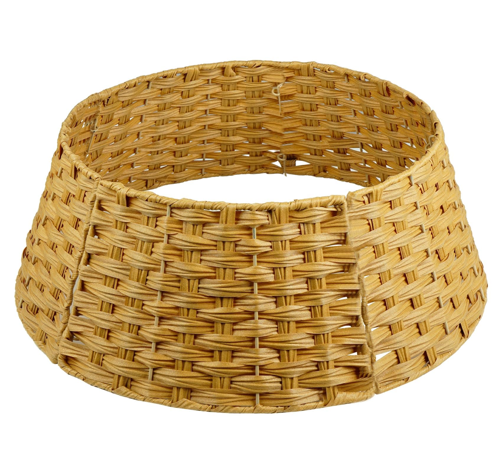 Rattan Weihnachtsbaumrock Ø 65 cm, 5 Teile Abdeckung für den Christbaum Ständer Abnehmbar, Weihnachtsbaum Kragen Tannenbaum Rock, Abdeckung für Christbaumständer Korb Rattan in Natur Farbe Angebot bei HelloDeals