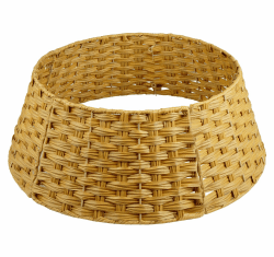 Rattan Weihnachtsbaumrock Ø 65 cm, 5 Teile Abdeckung für den Christbaum Ständer Abnehmbar, Weihnachtsbaum Kragen Tannenbaum Rock, Abdeckung für Christbaumständer Korb Rattan in Natur Farbe Angebot bei HelloDeals