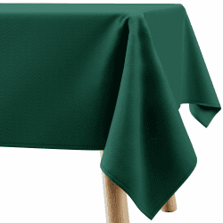 Tischdecke 140x300 cm Dunkel grün Abwaschbar Für Indoor Outdoor geometrisches Zickzackmuster Verte 140 x 300 cm (Rechteckig) Flaschengrün Verte Angebot bei HelloDeals