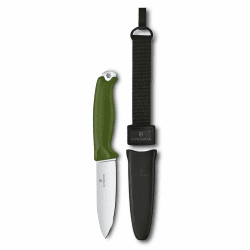 Victorinox Taschenmesser Venture, 5 Funktionen, Swiss Made, Feststehendes Outdoor Messer inkl. 10,5 cm Klinge und Sechskantloch, Full Tang Olive Angebot bei HelloDeals