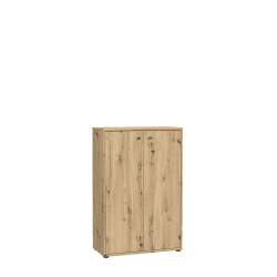 FORTE TEMPRA 2 Kommode mit 2 Türen, Holzwerkstoff, Artisan Eiche Dekor, (B x H x T) 73,7 x 111,1 x 34,8 cm Angebot bei HelloDeals