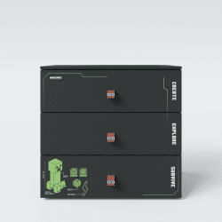 original Minecraft Kommode mit 3 Schubladen und LED Beleuchtung Angebot bei HelloDeals