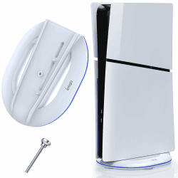 FASTSNAIL Standfuß für PS5 Slim Konsole, Ständer kompatibel mit Playstation5 Slim Digital/Disc Edition，Zubehör für PS5 Slim Ohne RGB Angebot bei HelloDeals