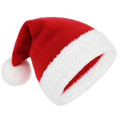 Weihnachtsmütze für Baby Nikolausmütze Kleinkind Rot Warm Gestrickte weihnachtsmann für Kinder Santa Mütze für Familie Weihnachten für 0-4 Jahre alte Unisex-Babys S (1-3 Monate) Angebot bei HelloDeals