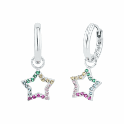 Prinzessin Lillifee Mädchen Kinder Ohrringe Ohrhänger Silber, Kommt in Schmuck Geschenk Box STERN Angebot bei HelloDeals