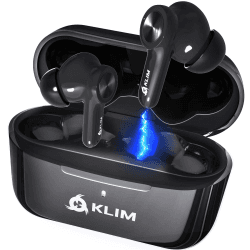 KLIM Pods V2 - NEU 2024 - Bluetooth 5.3 Kopfhörer in Ear - Hohe Klangqualität - ANC - Hervorragende Isolierung - Leichte und schnelle Kopplung - Lang anhaltende Batterie 24 h (Generalüberholt) Angebot bei HelloDeals