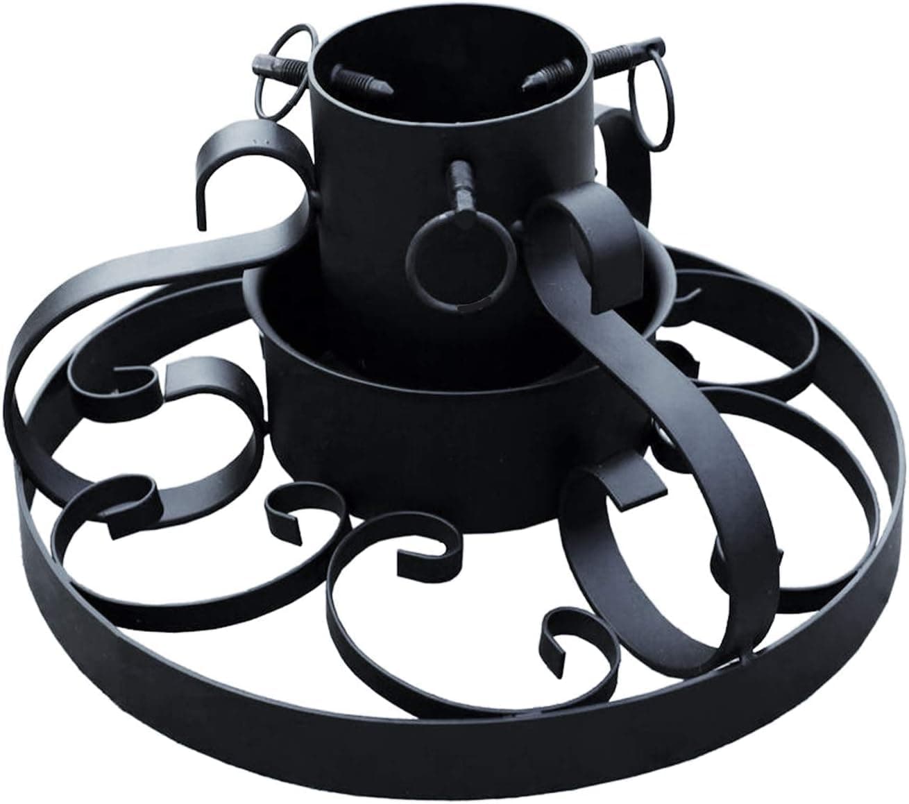 FineHome Metall Tannenbaumständer Weihnachtsbaumständer Ø 40cm Baumständer Christbaumständer Verschiedene Modelle, Model:Ornamente Angebot bei HelloDeals