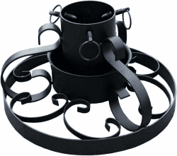 FineHome Metall Tannenbaumständer Weihnachtsbaumständer Ø 40cm Baumständer Christbaumständer Verschiedene Modelle, Model:Ornamente Angebot bei HelloDeals