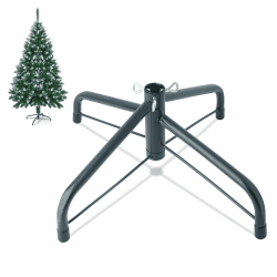 Weihnachtsbaumständer, Christbaumständer, Weihnachtsbaum Ständer Halter Faltbares Eisen Weihnachtsbaum 1.4 Füße Halterung Halter Basis mit Daumenschraube (42 cm), Weihnachtsbaum Basis Angebot bei HelloDeals