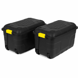 Kreher XL Transportbox/Kissenbox mit 75 Liter Fassungsvermögen und vier Rollen! Abnehmbarer und abschließbarer Deckel, Nässe-geschützt und in robuster Ausführung! 77 x 42 x 40 cm! (2) Angebot bei HelloDeals