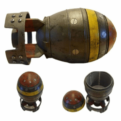 Mini Nuke Bomb Storage Box, Fallout -inspirierte, kreatives Harz handgefertigt,Grau Angebot bei HelloDeals
