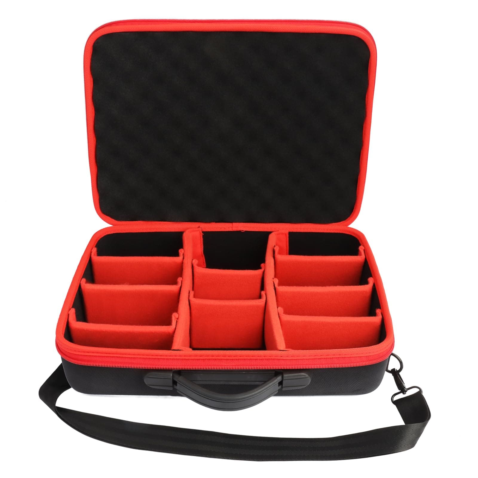 Akku Lagerung Case Halter Koffe,Etui Tasche Aufbewahrungsbox für Einhel_l_18V Akku und Ladegerät,Zubehör und Werkzeug-Hält 18V 2.0Ah,2,5Ah,3.0Ah,4.0Ah 5,2Ah Akkus Ladegerät. (Nur hülle) Angebot bei HelloDeals