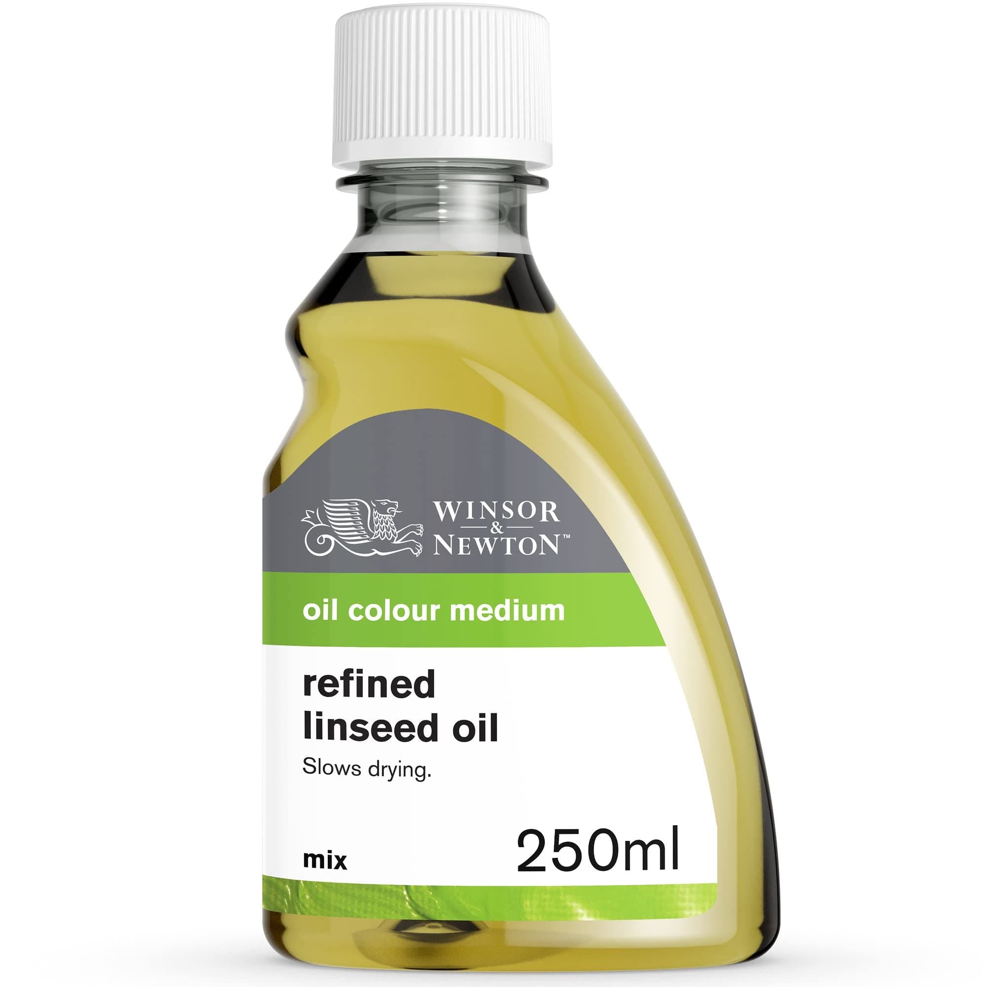 Winsor & Newton 3039748 Gereinigtes Leinöl für Ölfarben, alterungsbeständig, steigert den Glanz und die Transparenz von Ölfarben, verlangsamt den Trocknungsprozess - 250ml Flasche Gereinigtes Leinöl 250 ml (1er Pack) Angebot bei HelloDeals