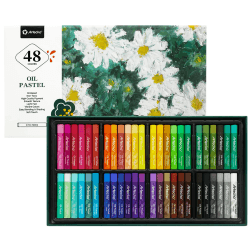 Artecho Ölpastellkreide 48er Set, lichtechte Farben, Sanfte Berührung, Einfaches Mischen und Schattieren, Ideal für Künstler, Hobbymaler, Schule. 48 Basis Angebot bei HelloDeals