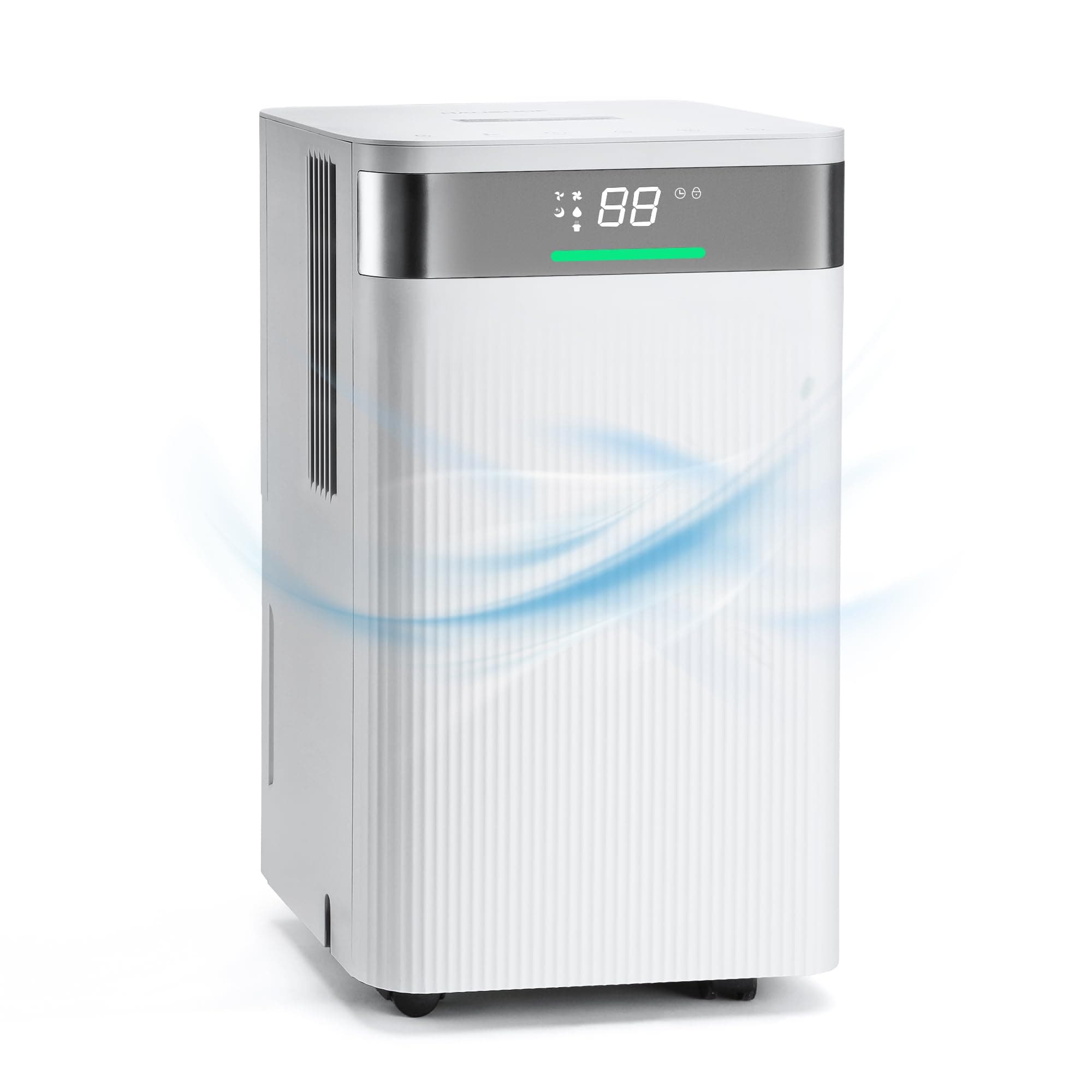 HAUSHOF Luftentfeuchter Elektrisch 12L/Tag, 38dB Leiser Entfeuchter Elektrisch für 20m² Raum mit 2L Tank und LED Anzeige, 3 Modi Tragbarer Raumentfeuchter für Schlafzimmer, Keller, Badezimmer 12 L Angebot bei HelloDeals