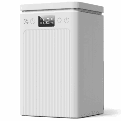 Luftentfeuchter Elektrisch,2.2L Raumentfeuchter Tragbarer mit LED Display, Automatisches Abtauen,Ultra Leiser 35db,2-12H-Timer,Entfeuchter für Zuhause (Silberweiß) Angebot bei HelloDeals