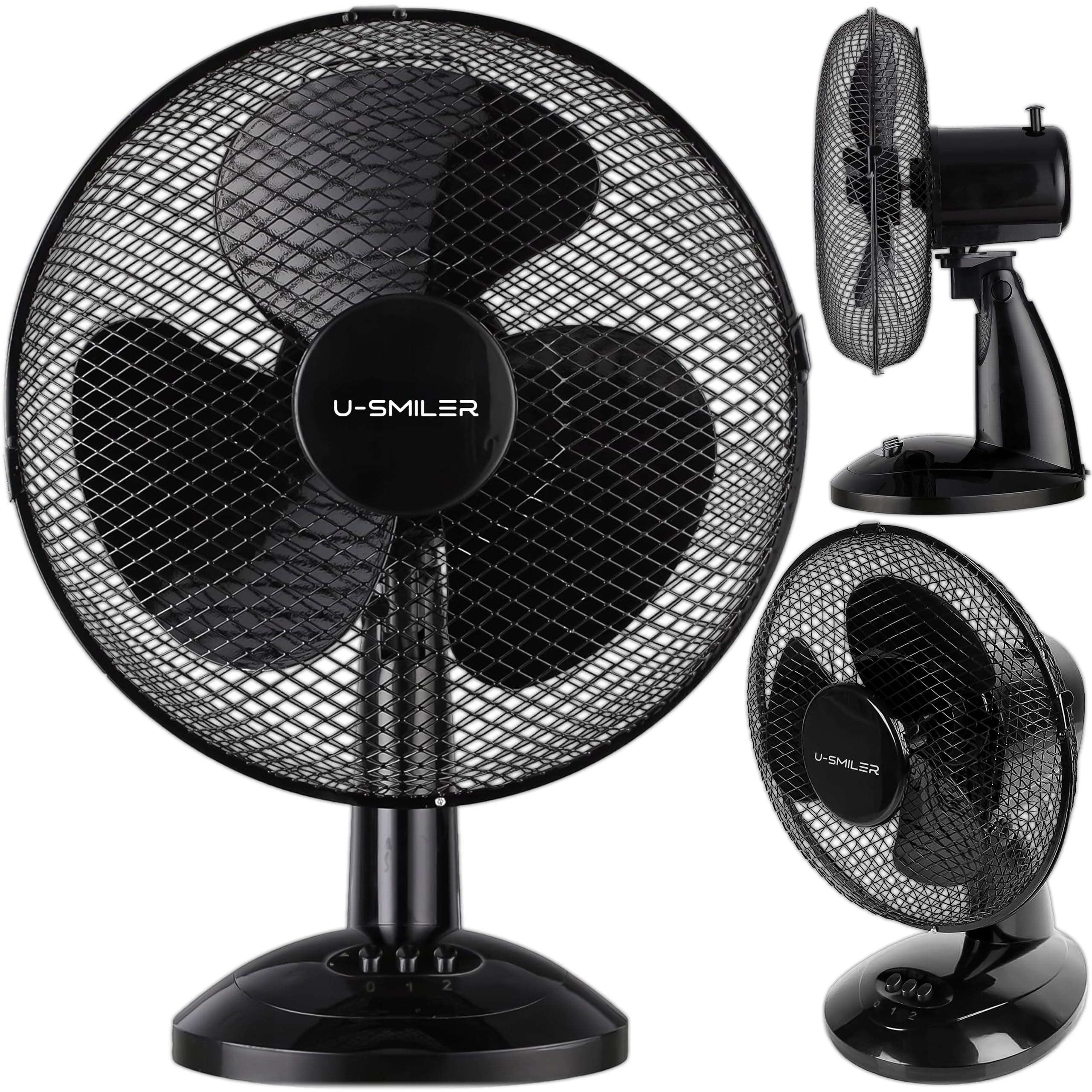 Tischventilator sehr Leise 20W, Ø 28 cm, Ventilator Klein mit Oszillation, 2 Stufen, Höhenverstellbar, Ventilator Leise Schlafzimmer oder Büro, Standing Fan, Klimaanlage Alternative Angebot bei HelloDeals