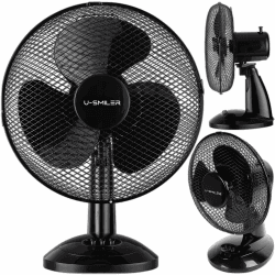 Tischventilator sehr Leise 20W, Ø 28 cm, Ventilator Klein mit Oszillation, 2 Stufen, Höhenverstellbar, Ventilator Leise Schlafzimmer oder Büro, Standing Fan, Klimaanlage Alternative Angebot bei HelloDeals