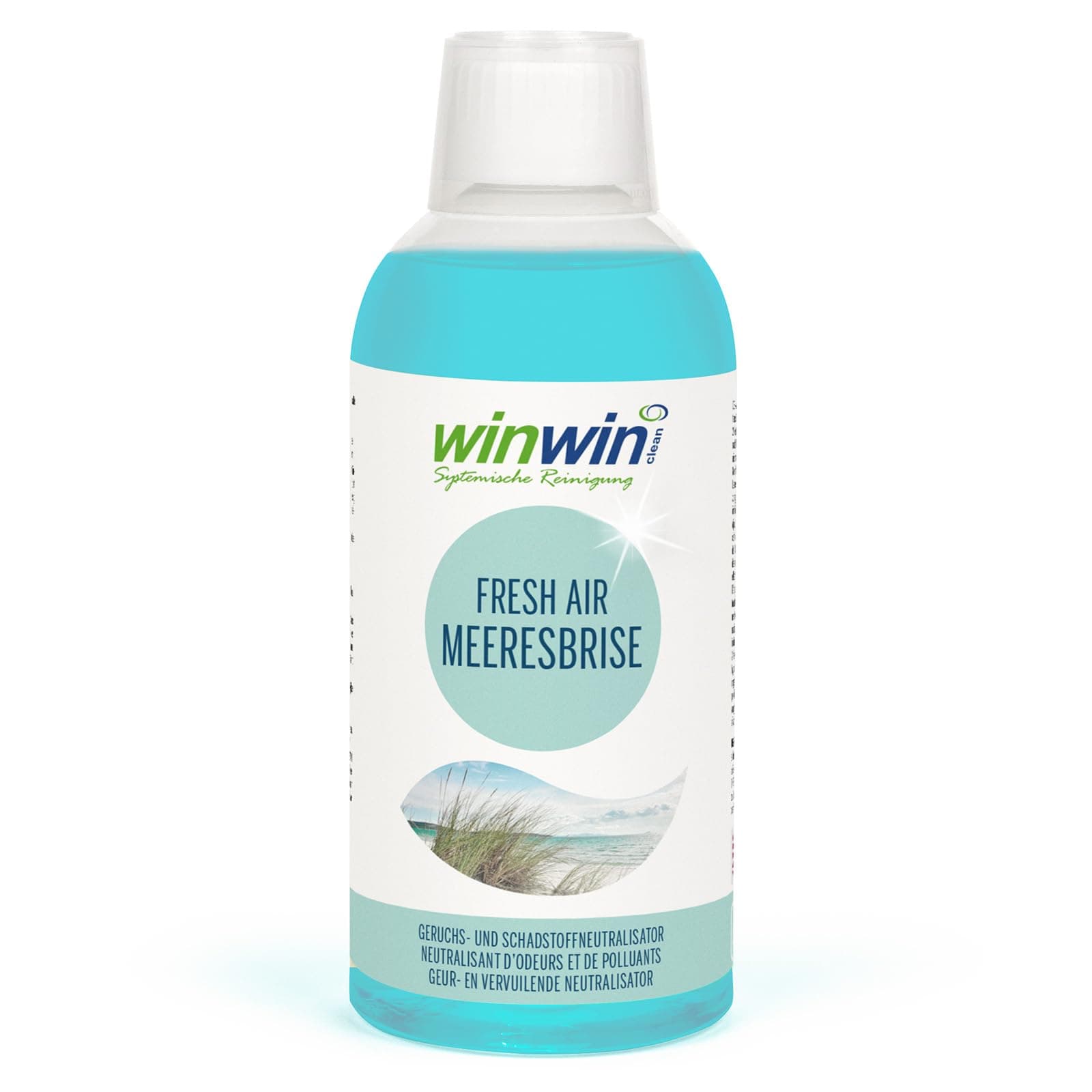 winwinCLEAN® Raumluftdeo 'Meeresbrise' I Luftreinigungs-Konzentrat I Für Luftreiniger, AIR Purifier & Raumluftreiniger mit Wasserfilter I Entfernt Pollen, Staub, Tierhaare, Schimmel, etc I 0,5L Angebot bei HelloDeals