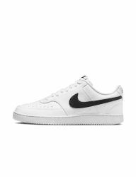 NIKE Herren Court Vision Low Basketballschuh 44 EU White Black White Angebot bei HelloDeals