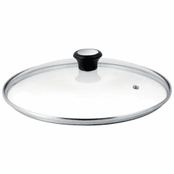 Tefal Glasdeckel 28 cm, Edelstahlfassung, Spülmaschinenfest, Dampfventil, Thermokunststoffgriff, 28097712 Angebot bei HelloDeals