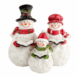 Ideen mit Herz Deko-Figur, Schneemannfamilie, 13cm x 14cm x 10cm Angebot bei HelloDeals