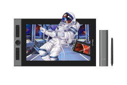 XPPen Artist Pro 16 Grafiktablett mit Display 15,4 Zoll, 133% sRGB volllaminiertes Pen-Display batterieloser Stift mit X3 Smart-Chip kompatibel mit Windows/Mac/Linux Angebot bei HelloDeals