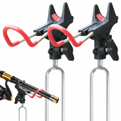 Leeko Rutenhalter, Angelrute Halter 2 Stück Edelstahl Universal Ruten Ständer 360°Verstellbar Angelrutenhalter Angelzubehör Boden Tragbar und Abnehmbar Landgestützt Angebot bei HelloDeals