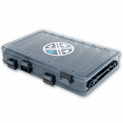 LMAB Köderbox Tackle Box Hardbait - 3 Größen - Wobbler Box, Angelbox für Wobbler doppelseitig, Wobblerbox, Hardbait Box, Angelköder Box, Box für Wobbler L - Kurze Teilung - 27x18x5 Cm Angebot bei HelloDeals