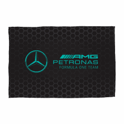 Character World Mercedes AMG Petronas Offizielle Fleecedecke, superweich, warm, schwarz, Überwurf, Stealth-Formel-1-Design, perfekt für Schlafzimmer, Camping und Übernachtungen, 100 x 150 cm 100 x 150 cm Schwarz Angebot bei HelloDeals