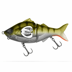 GLDR Glidebait Kunstköder/Wobbler mit Propeller, Swimbait, Jerkbait für Hecht, Zander, Barsch Ghost Ayu Perch UV 13.5 Zentimeter Angebot bei HelloDeals