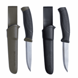 Morakniv Outdoor Messer mit Scheide - Mora Companion S - 2-Pack - Jagdmesser Feststehende Klinge aus Edelstahl - 2,5 mm - Hergestellt in Schweden - Survival Messer für Camping & Jagd Schwarz / Grün Angebot bei HelloDeals