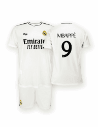 Real Madrid Heimtrikot für Kinder - Größe 116 bis 164 - Saison 2024/2025 Fußballtrikot für Kinder - Weiß Mbappé 8 Jahre Angebot bei HelloDeals