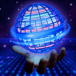2025 Fliegender Ball Hover Ball, Fliegende Kugel mit Galaxy Boomerang Effekt - Magic Floating Orb Spielzeug für Kinder Jugendliche - Outdoor Fidget Spielzeug, Geschenk zu Weihnachten, Blue Blau Angebot bei HelloDeals