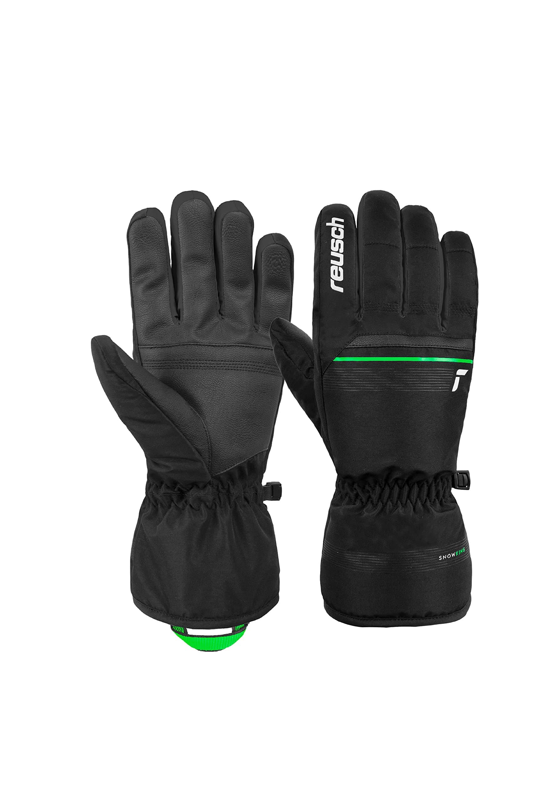 Reusch Snow King Garantiert Winddichte und Extra Atmungsaktive Unisex Winterhandschuhe Fingerhandschuhe Schneehandschuhe Skihandschuhe Herren und Damen schwarz-grün 9 Angebot bei HelloDeals