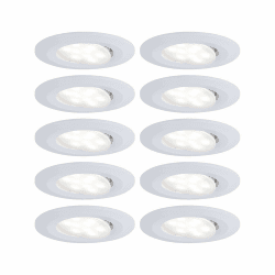 Paulmann 99924 Einbauleuchte LED Calla rund 10x5,2W Weiß matt schwenkbar Weiß Matt Dimmbar Single Angebot bei HelloDeals