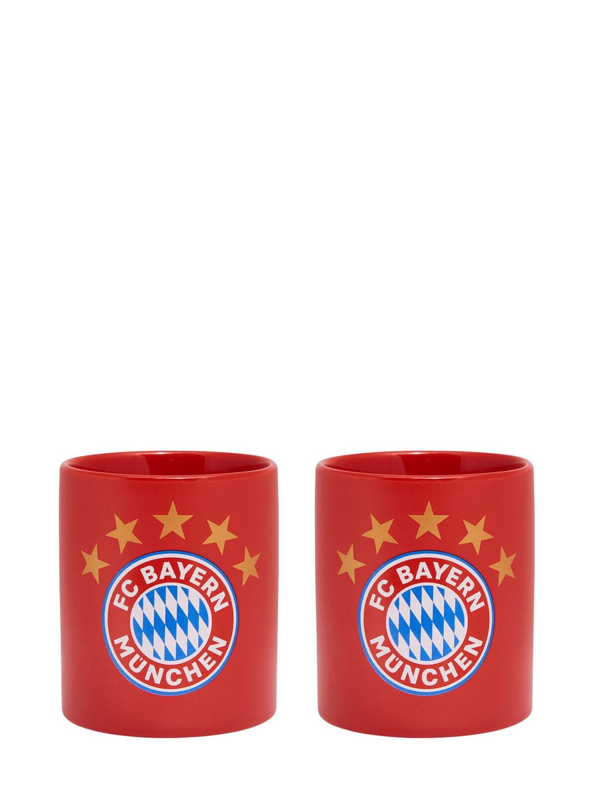 FC Bayern München Tasse Logo I Rot I 2er Set I 0,3l I Fußball Einheitsgröße Angebot bei HelloDeals