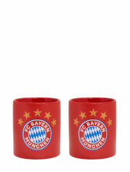 FC Bayern München Tasse Logo I Rot I 2er Set I 0,3l I Fußball Einheitsgröße Angebot bei HelloDeals
