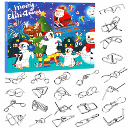 Knobelspiele Adventskalender 2025 Kinder Jugendliche knobel Spielzeug, Lustige Puzzle Spiele für Jungen Mädchen Geschenke Weihnachten Geburtstag für Männer Familienspiele FüLlung Angebot bei HelloDeals
