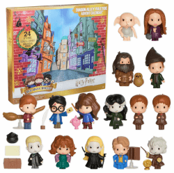 Harry Potter "Weihnachten in der Winkelgasse" Adventskalender 2025 mit 24 Überraschungen, 15 Figuren und 9 Zubehörteile, Spielzeug für Kinder ab 6 Jahren, Fanartikel Angebot bei HelloDeals