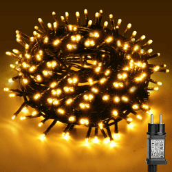 LED Lichterkette Außen 20M, 200 Warmweiße LEDs, Erweiterbar bis 60M, 8 Modi mit Speicherfunktion, IP44 Wasserdicht, Weihnachtsbeleuchtung für Innen & Außen, Balkon, Garten, Party 20M-Stecker Angebot bei HelloDeals