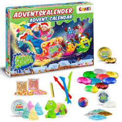 CRAZE MAGIC SLIME ADVENTSKALENDER 2025 Kinder - Weihnachtskalender mit Schleim für Mädchen & Jungen , Spielzeugkalender Kinderschleim Angebot bei HelloDeals